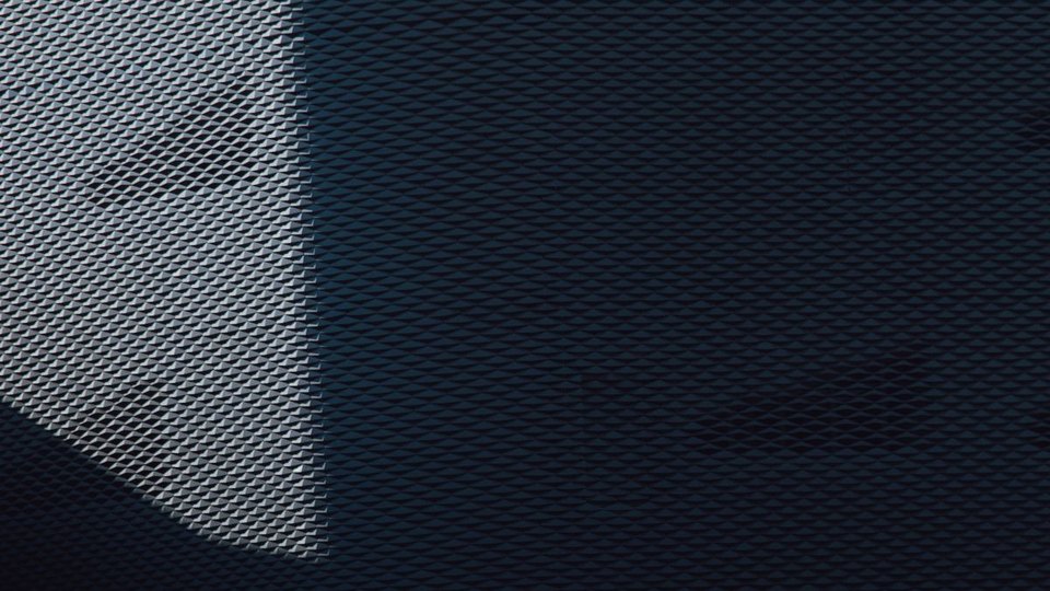 Metal mesh with light and shadow